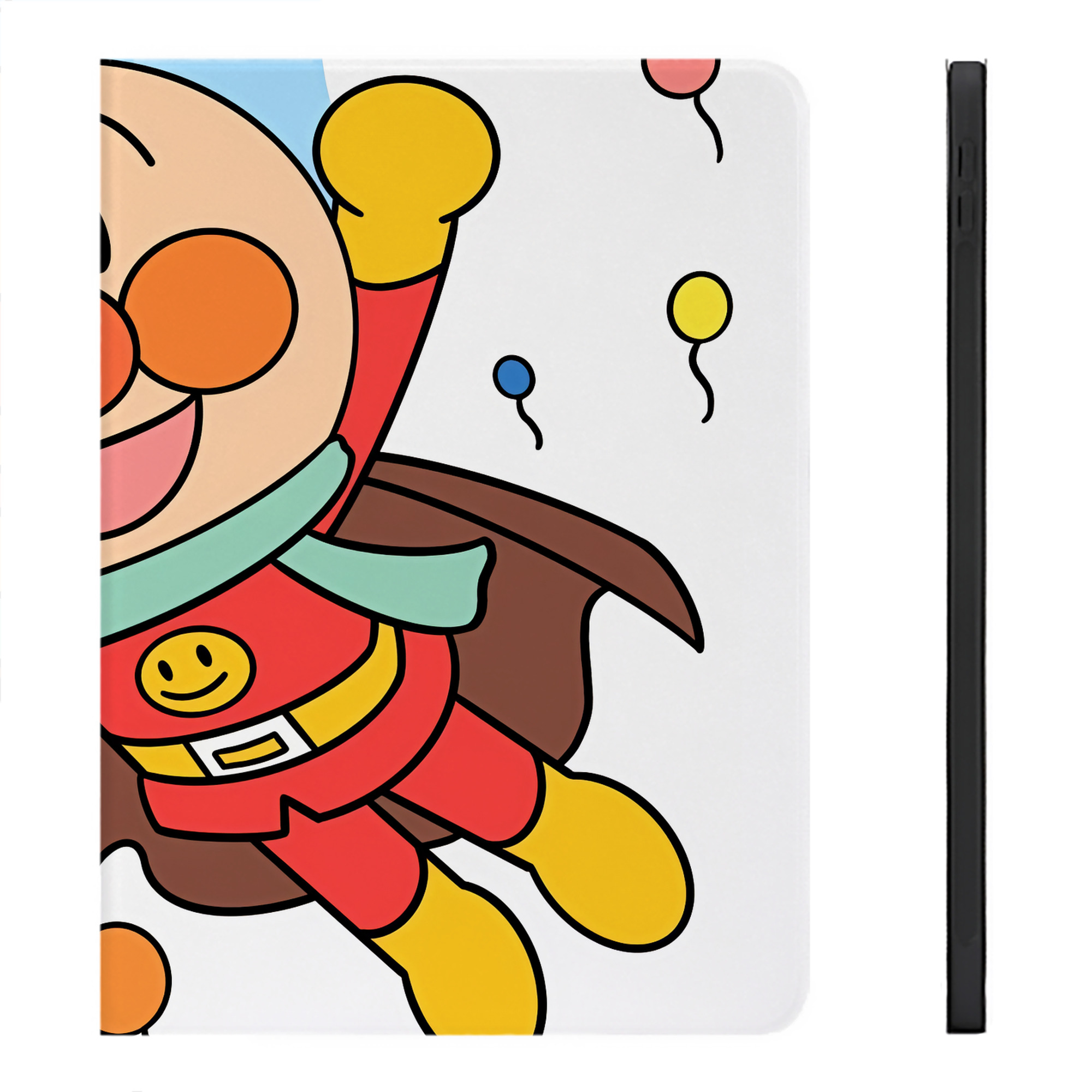 （画像用） アンパンマン Anpanman IPadケース ペンホルダー付き ブックスタイルデザイン